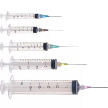 3 Part Disposable Medical Syringes with Needles
