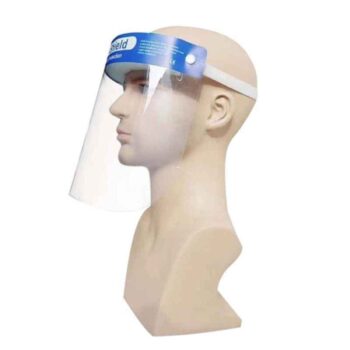 Medical-Grade Protective Face Shield, Anti-Fog, Blue
