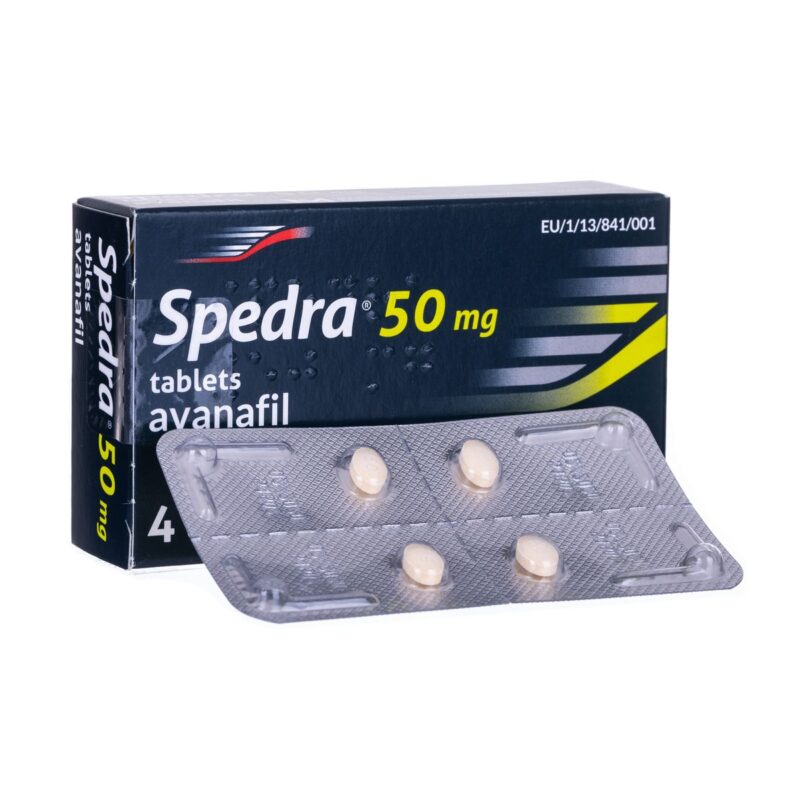 Spedra ( Avanafil) 4 Film Coated Tablet ( 50 mg, 100 mg, 200 mg )