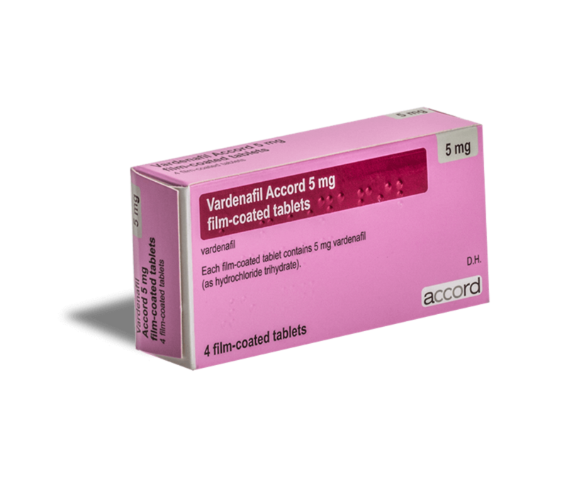 Vardenafil Accord 4 Film Coated Tablet 5 mg